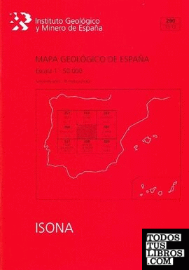 Mapa Geológico de España escala 1:50.000. Hoja 290, Isona