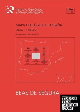 Mapa Geológico de España escala 1:50.000. Hoja 886, Beas de Segura