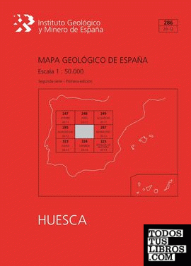 Mapa geológico de España escala 1:50.000. Hoja 286, Huesca