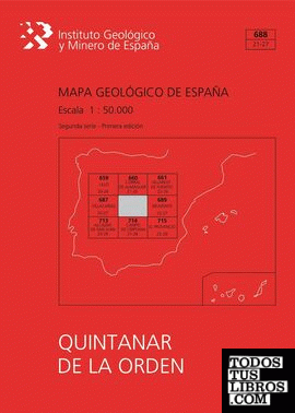 Mapa geológico de España escala 1:50.000. Hoja 688, Quintanar de la Orden