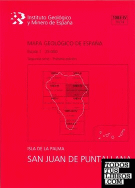 Mapa Geológico de España escala 1:25.000. Hoja 1083-IV (70/74), San Juan de Puntallana