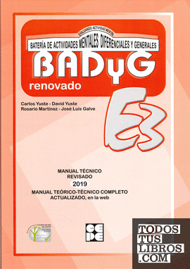 BADyG E3. Manual Técnico