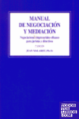 Manual de negociación y mediación