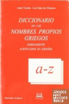 DICCIONARIO DE NOMBRES PROPRIOS GRIEGOS