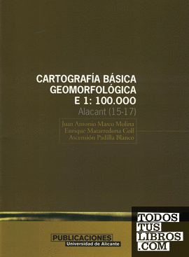 Cartografía básica geomorfológica, E 1:100.000
