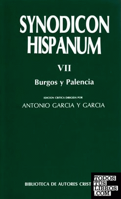 Synodicon Hispanum. VII: Burgos y Palencia