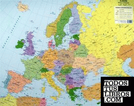 Mapa mural Europa plastificat escala 1 10000000
