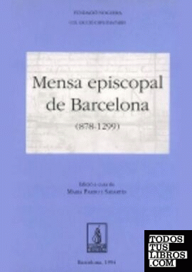 Mensa episcopal de Barcelona (878-1299)