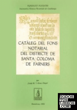 Catàleg del fons notarial de Santa Coloma de Farners