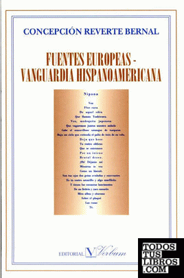 Fuentes europeas, vanguardia hispanoamericana