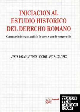 Iniciación al estudio histórico del derecho romano