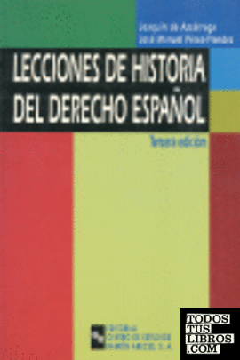 Lecciones de historia del derecho español