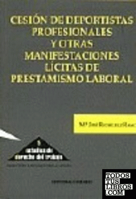 CESIÓN DE DEPORTISTAS PROFESIONALES.