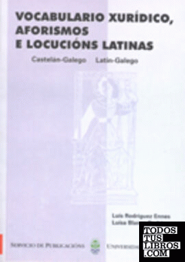 Vocabulario       xurídico, aforismos e locucións latinas