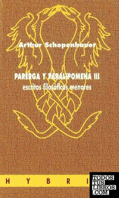 Parerga y Paralipomena III