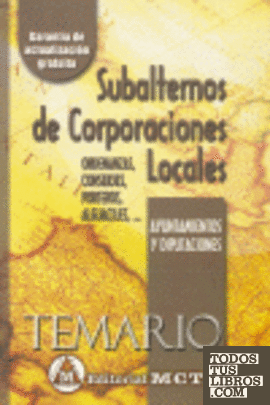 Subalternos de Corporaciones Locales. Temario