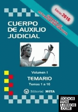 Cuerpo de auxilio judicial I temario