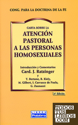 Atención pastoral a personas homosexuales