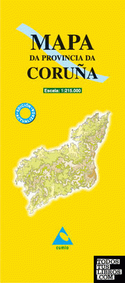 Mapa da provincia da Coruña