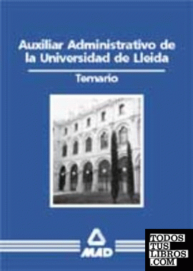 Auxiliar administrativo de la Universidad de Lleida