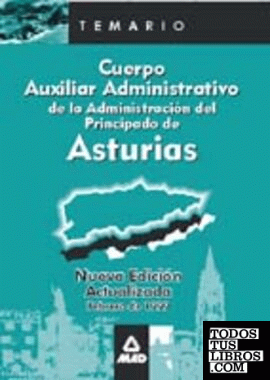 Auxiliar Administrativo del Principado de Asturias. Temario