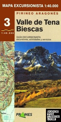 Mapa excursionista Valle de Tena-Biescas