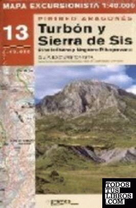 Mapa excursionista Turbón y Sierra de Sis