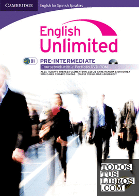 English unlimited for spanish speakers pre-intermediate coursebook with e-portfolio