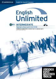 English unlimited for spanish speakers intermediate teacher's pack (teacher's book with dvd-rom)