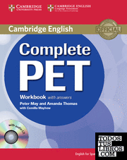 Complete PET for Spanish Speakers Workbook with answers with Audio CD