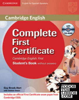 Complete First for Schools for Spanish Speakers Workbook without Answers with Audio CD