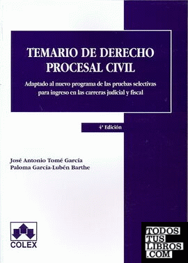 Temario de derecho procesal civil 4º ed