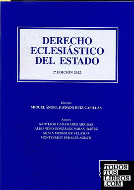 DERECHO ECLESIASTICO DEL ESTADO 2ª Edición 2012