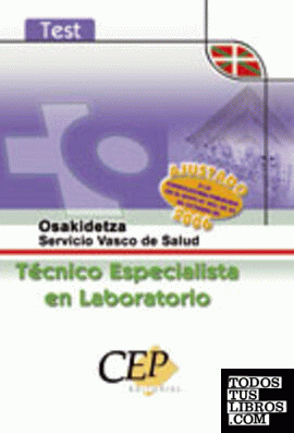 Test Oposiciones Técnico Especialista en Laboratorio Servicio Vasco de Salud-Osakidetza