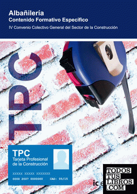 Tpc - albañilería. contenido formativo específico