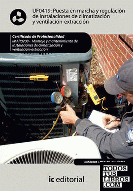 Puesta en marcha y regulación de instalaciones de climatización y ventilación-extracción. imar0208 - montaje y mantenimiento de instalaciones en climatización y ventilación-extracción