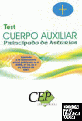 Oposiciones Cuerpo Auxiliar Administrativo, Principado de Asturias. Test