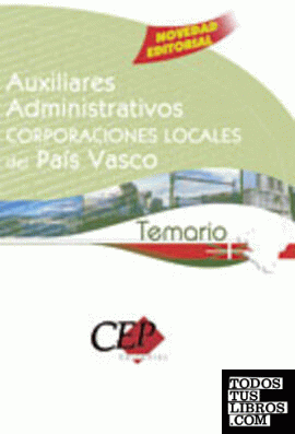 Temario Oposiciones Auxiliares Administrativos Corporaciones Locales del País Vasco