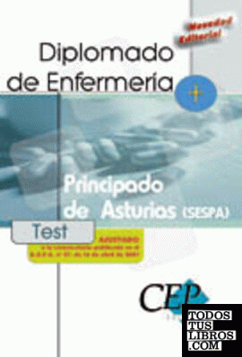Test Oposiciones Diplomado de Enfermería (SESPA). Principado de Asturias