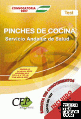 TEST OPOSICIONES PINCHES DE COCINA. SERVICIO ANDALUZ DE SALUD (SAS)
