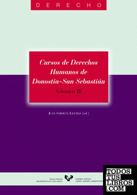 Cursos de Derechos Humanos de Donostia - San Sebastián. Volumen III