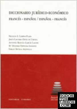 Diccionario jurídico-económico francés- español/español-francés