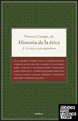 HISTORIA DE LA ÉTICA. VOL.III