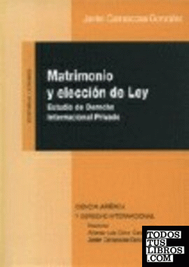 MATRIMONIO Y ELECCIÓN DE LEY.