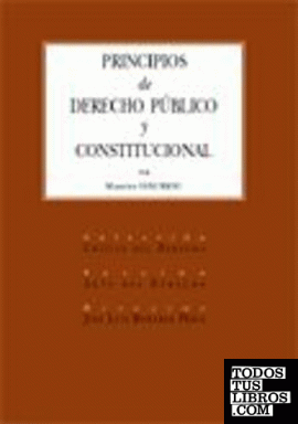 Principios de derecho público constitucional