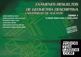 Exámenes resueltos de geometría descriptiva. Universidad de Alicante. Tomo I