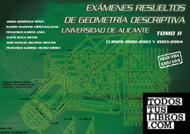 Exámenes resueltos de geometría descriptiva. Universidad de Alicante. Tomo II