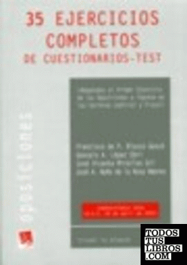 35 ejercicios completos de Cuestionarios-Test para acceso a las carreras Judicia