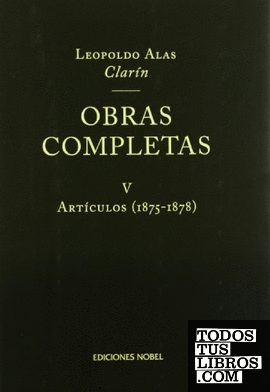 OBRAS COMPLETAS CLARIN. Tomo V