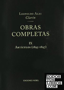 OBRAS COMPLETAS CLARIN - TOMO IX